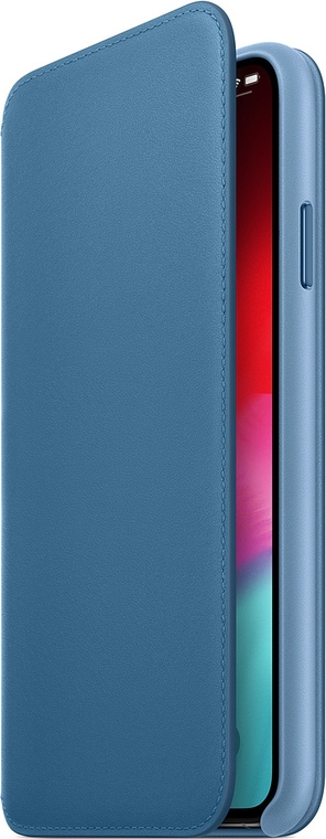 Apple Official Apple Leather Case Folio - Δερμάτινη Θήκη-Πορτοφόλι Apple iPhone XS Max - Cod Blue (MRX52ZM/A)
