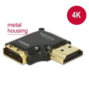 Delock Delock Adapter HDMI M/F 90° 4K Αngled Right (65661)