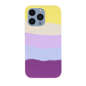Vivid Vivid Silicone Case Liquid Apple iPhone 13 Pro - Rainbow Stripes (13017674)