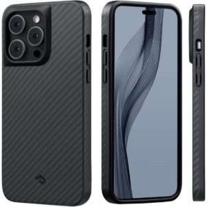 Pitaka Pitaka MagEZ Case Pro 3 - Ανθεκτική MagSafe Θήκη Aramid Fiber Body & TPU Apple iPhone 14 Pro - 1500D - Black / Grey / Twill (KI1401PP)
