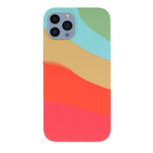 Vivid Vivid Silicone Case Liquid Apple iPhone 13 Pro Max - Rainbow Waves (13017678)