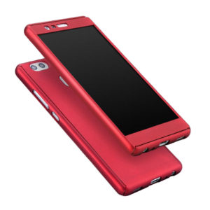 OEM 360 Full Cover Case & TEMPERED Glass For Huawei P Smart Red (46-60890)