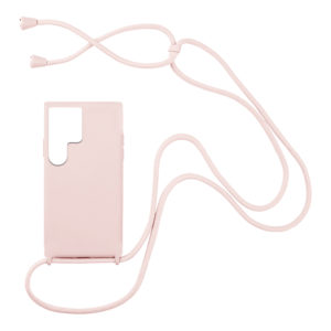 My Colors Θήκη Σιλικόνης με Κορδόνι CarryHang για Samsung - My Colors - Ροζ - Samsung Galaxy S22 Ultra
