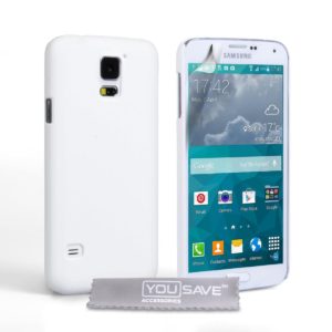 YouSave Accessories Θήκη για Samsung Galaxy S5 mini by YouSave λευκή και δώρο screen protector