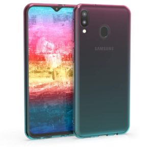 KW KW Θήκη Σιλικόνης Samsung Galaxy M20 (2019) - Dark Pink/Blue/Transparent - Bicolor Design (200-105-153)