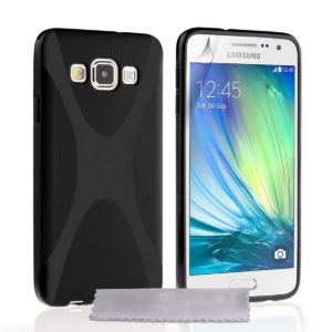 YouSave Accessories Θήκη σιλικόνης για Samsung Galaxy A3 μαύρη by YouSave Accessories και screen protector