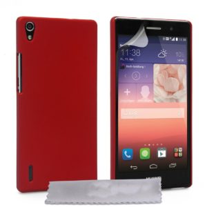 YouSave Accessories Θήκη για Huwaei Ascend P7 κόκκινη ultra slim by YouSave Accessories και screen protector
