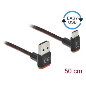 Delock Delock EASY Cable USB-A 2.0 > USB-C 2.0 Angled 0.5m (85275)