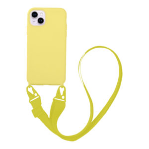 My Colors Θήκη CarryHang Liquid Silicone Strap Apple - My Colors - Κίτρινο - iPhone 14 Plus