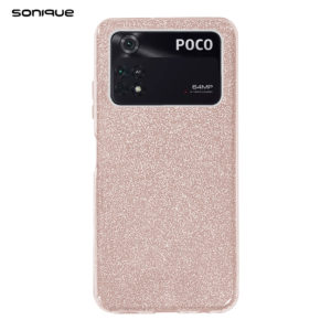 Θήκη Σιλικόνης Sonique Shiny για Xiaomi - Sonique - Ροζ - POCO M4 Pro 4G