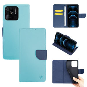 Sonique Θήκη Βιβλίο Sonique Trend Book για Xiaomi - Sonique - Σιέλ / Σκούρο Μπλε - Redmi 10C