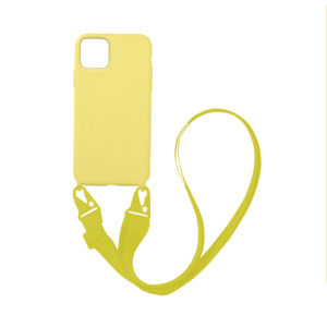 My Colors Θήκη CarryHang Liquid Silicone Strap Apple - My Colors - Κίτρινο - iPhone 11 Pro Max
