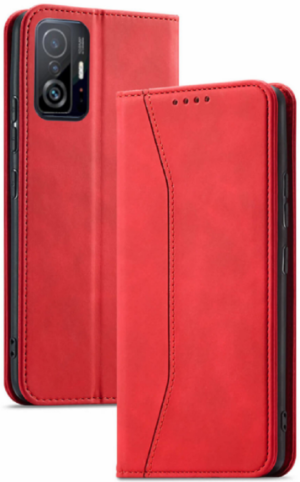 Bodycell Bodycell Θήκη - Πορτοφόλι Xiaomi 11T / 11T Pro - Red (04-00491)