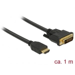 Delock Delock HDMI > DVI-D 24+1 Bi-Directional Cable 1m (85652)