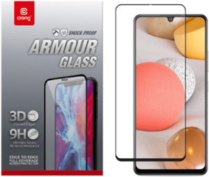 Crong Crong 3D Armor Glass Full Glue - Fullface Tempered Glass Αντιχαρακτικό Γυαλί Οθόνης Samsung Galaxy A42 5G - Black (CRG-3DAG-SGA42)