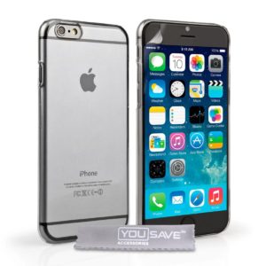 YouSave Accessories Θήκη για iPhone 7 Plus by YouSave σκληρή διάφανη και δώρο screen protector (200-101-506)