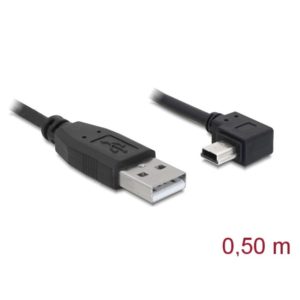 Delock Delock USB-A 2.0 > Mini USB-B 5pin Angled 0.5m (82680)