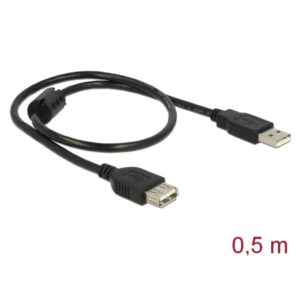 Delock Delock Extension Cable USB-A 2.0 M/F 0.5m (83401)
