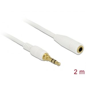 Delock Delock Stereo Extension Cable 3.5mm 3pin 2m White (85579)