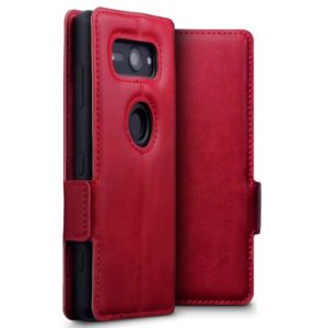 Terrapin Terrapin Low Profile Δερμάτινη Θήκη - Πορτοφόλι Sony Xperia XZ2 Compact - Red (117-005-627)