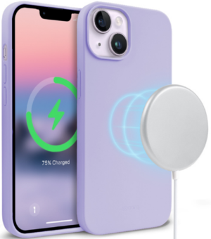 Crong Crong Color Magnetic Θήκη MagSafe Premium Σιλικόνης Apple iPhone 14 - Purple (CRG-COLRM-IP1461-PRP)