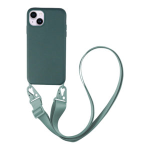 My Colors Θήκη CarryHang Liquid Silicone Strap Apple - My Colors - Πράσινο Σκούρο - iPhone 14 Plus