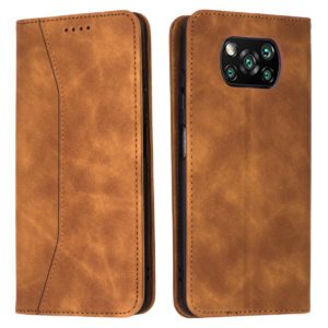 Bodycell Bodycell Book Case Pu Leather For Xiaomi Poco X3 NFC/X3 Pro Brown (04-00650)
