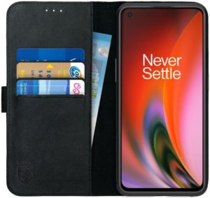 Rosso Rosso Deluxe Δερμάτινη Θήκη Πορτοφόλι OnePlus Nord 2 5G - Black (8719246325144)