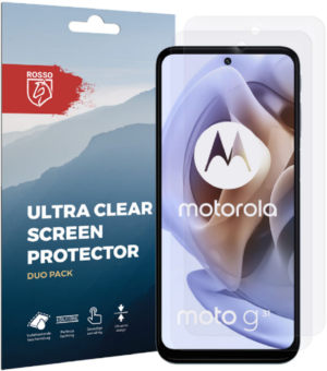 Rosso Rosso Ultra Clear Screen Protector - Μεμβράνη Προστασίας Οθόνης - Motorola Moto G41 / G31 - 2 Τεμάχια (8719246353444)