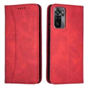 Bodycell Bodycell Book Case Pu Leather For XIAOMI Redmi Note 10/Note 10s Red (04-00642)