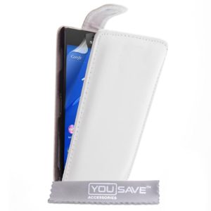 YouSave Accessories Θήκη για Sony Xperia Z3 by YouSave λευκή και screen protector