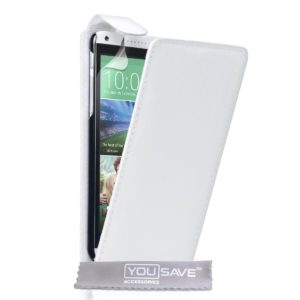 YouSave Accessories Θήκη για HTC Desire 816 λευκή by YouSave και screen protector