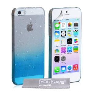 YouSave Accessories Θήκη για iPhone 5/5s/SE by YouSave μπλε και δώρο screen protector (200-100-985)