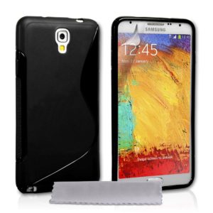 YouSave Accessories Θήκη σιλικόνης για Samsung Galaxy Note 3 μαύρη by YouSave και screen protector