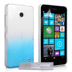 YouSave Accessories Θήκη για Nokia Lumia 630/635 by YouSave μπλέ και screen protector (200-101-166)