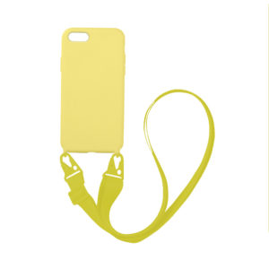 My Colors Θήκη CarryHang Liquid Silicone Strap Apple - My Colors - Κίτρινο - iphone 7, iphone 8, iPhone SE 2020, iPhone SE 2022