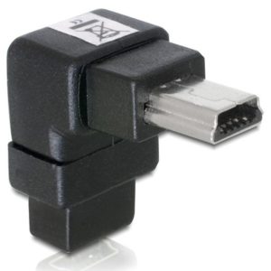 Delock Delock Adapter Mini USB-B 5pin M/F 90° Angled (65097)