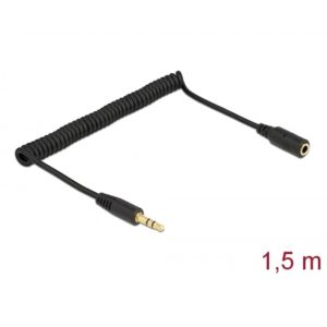 Delock Delock Stereo Extension Coiled Cable 3.5mm 3pin 1.5m (86768)