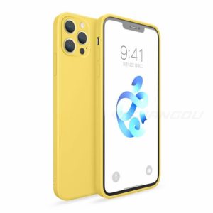Bodycell Bodycell Square Liquid Silicon Case For iPhone 13 Pro Yellow (200-108-937)