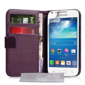 YouSave Accessories Θήκη- Πορτοφόλι για Samsung Galaxy Core Plus by YouSave Accessories μώβ και δώρο screen protector