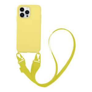 My Colors Θήκη CarryHang Liquid Silicone Strap Apple - My Colors - Κίτρινο - iPhone 14 Pro Max