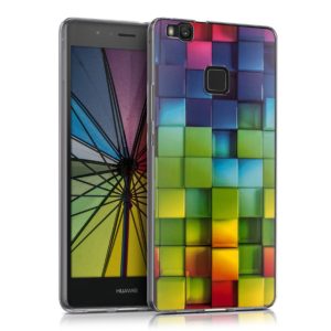 KW Θήκη Σιλικόνης για Huawei P9 Lite Rainbow Cubes by KW (200-101-311)