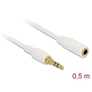 Delock Delock Stereo Extension Cable 3.5mm 3pin 0.5m White (85575)