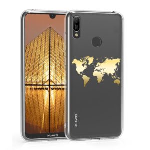 KW KW Θήκη Σιλικόνης Huawei Y7 (2019) / Y7 Prime (2019) - Gold / Transparent (200-104-740)