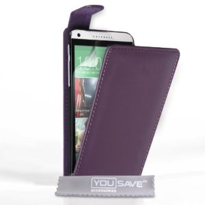 YouSave Accessories Θήκη για HTC Desire 816 μωβ by YouSave και screen protector