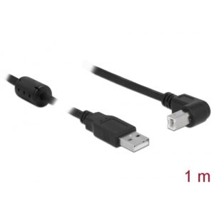 Delock Delock USB 2.0 Data Cable M/M 1m Angled Black (83519)