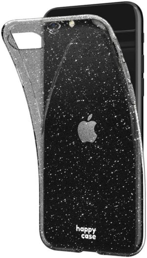 HappyCase HappyCase Διάφανη Θήκη Σιλικόνης Apple iPhone SE 2022 / 2020 / 8 / 7 - Glitter Print (8719246323270)