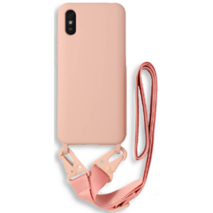 Bodycell Bodycell Θήκη Σιλικόνης με Λουράκι Λαιμού - Xiaomi Redmi 9A / 9ΑΤ / 9i - Pink (5206015002854)