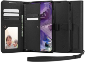 Spigen Spigen Wallet S Plus - Θήκη Πορτοφόλι Samsung Galaxy S23 με Αποσπώμενο Λουράκι Χειρός - Black (ACS05723)