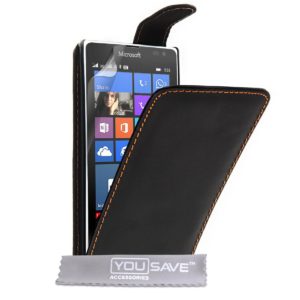 YouSave Accessories Θήκη για Microsoft Lumia 532 by YouSave Accessories μαύρη και δώρο screen protector